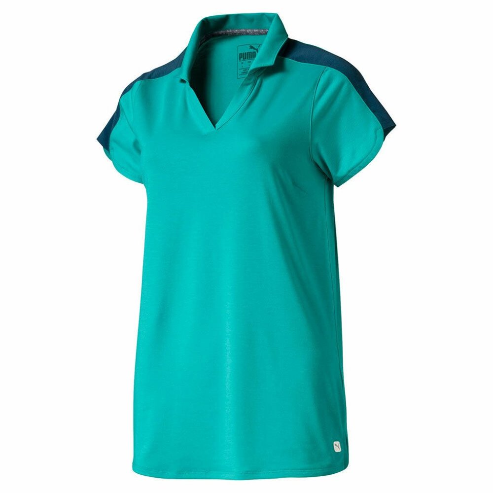 Puma GOLF Polo Shirt Blue Turquoise S